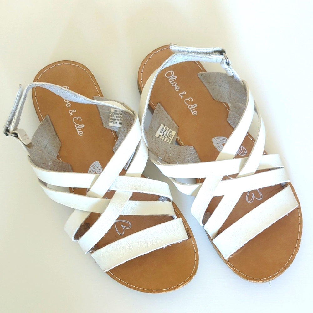 Olive & Edie White Strappy Sandals